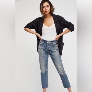 Citizens of Humanity Dree Crop High-Rise Jeans 100% Cotton